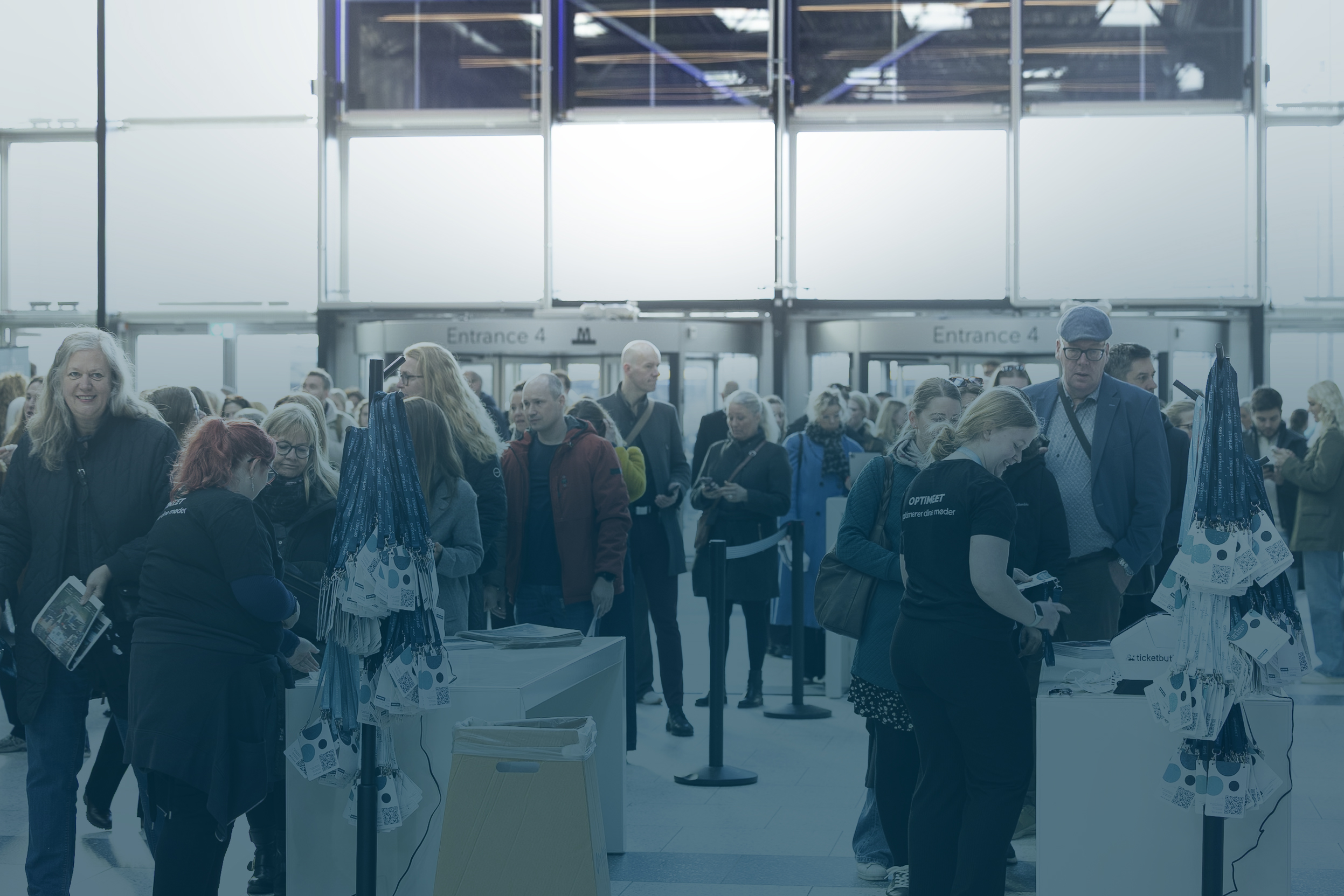 Indgangen til OPTIMEET Messen